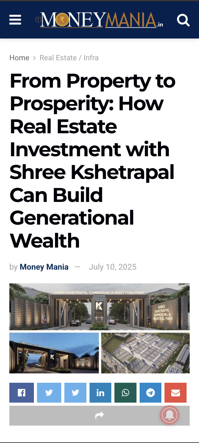 Shree Kshetrapal Realty coverage